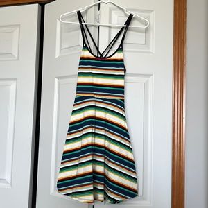 Express strappy crisscross fit and flare dress